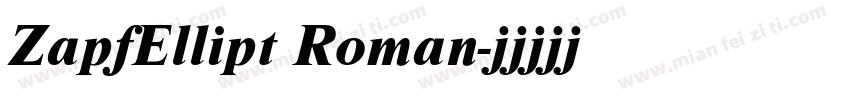 ZapfEllipt Roman字体转换